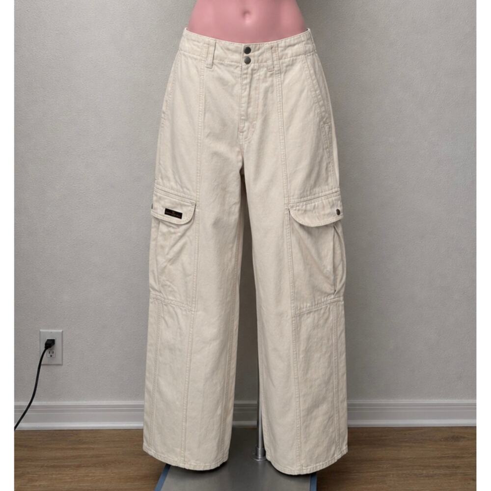 BDG Buttercream Wide Leg Utility Cargo Pants Women's Size 26